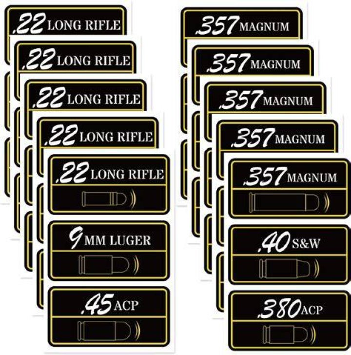 50 BMG” Ammo Label (4Pack) AZ House of Graphics
