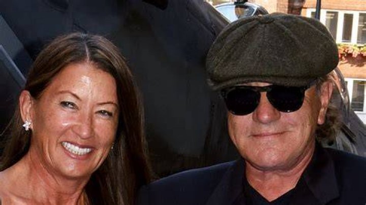 Brian Johnson with his wife Brenda at Daytona January test