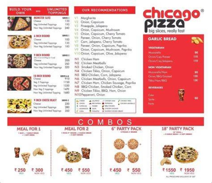 Our Menu Chicago Pizza And Oven Grinder Co.