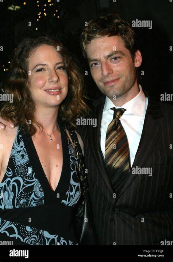 Robin Weigert y Justin Kirk PreEmmy en la recepción en el restaurante