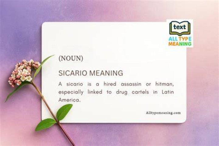 Sicario Meaning MeaningKosh