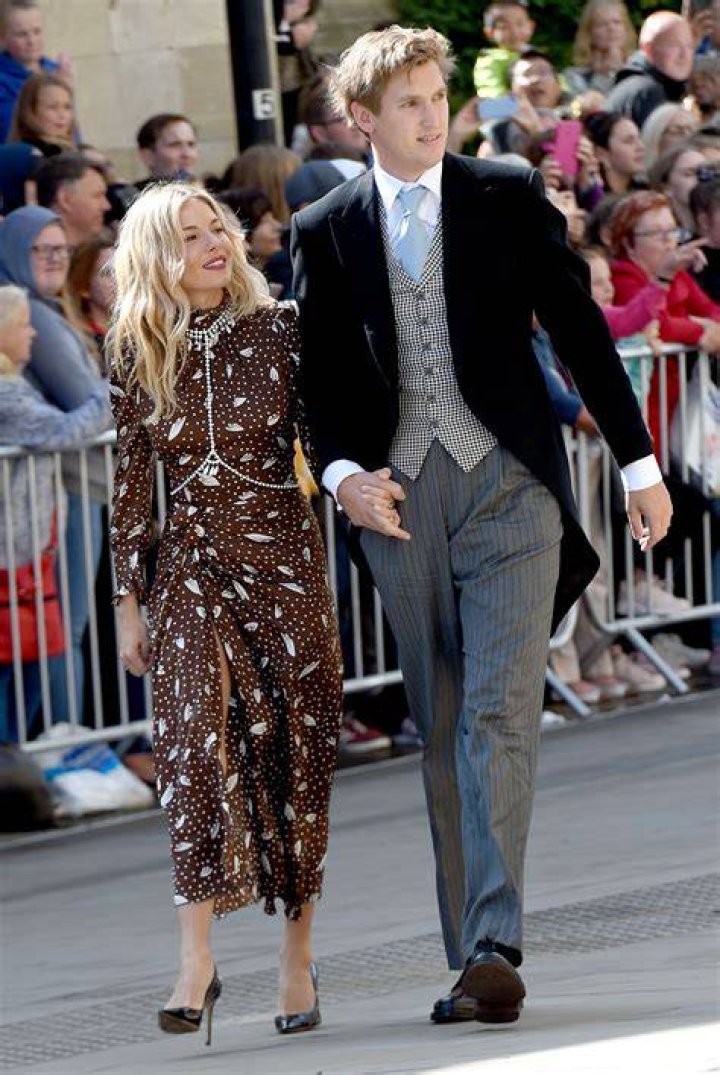 Sienna Miller and boyfriend Lucas Zwirner Leave their hotel in Paris