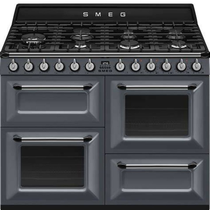 Smeg TR4110GR 110cm Victoria Dual Fuel Range Cooker SLATE Appliance